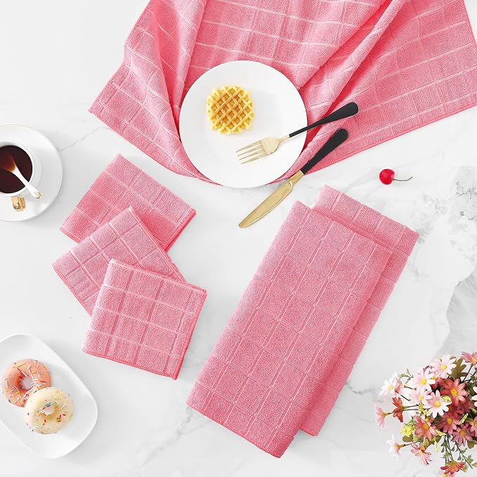 Homaxy Microfiber Kitchen Towels and Dishcloths Set, 20 Pack Soft and Absorbent - Image 9