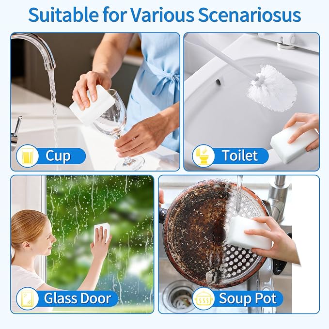 50-Pack Magic Sponges Cleaning Eraser Multi-Functional Melamine Sponge Foam - Image 6