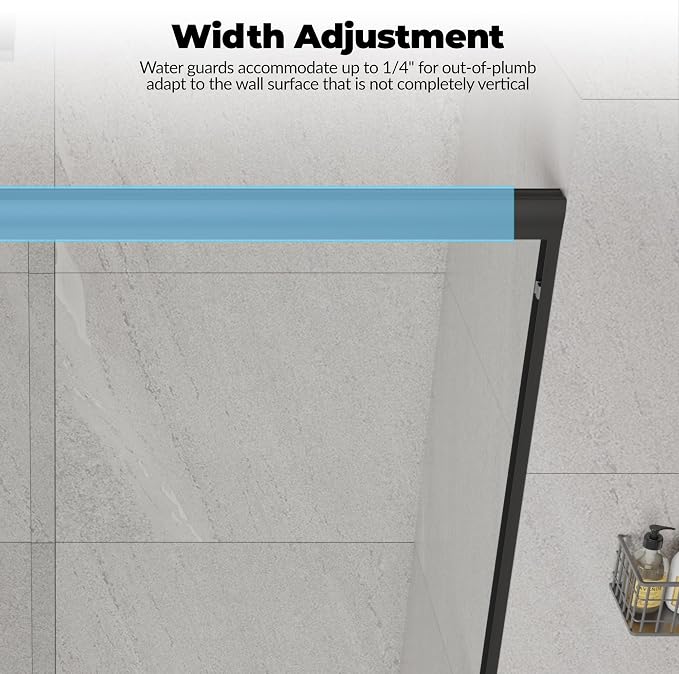 56"-60" W x 72" H Double Sliding Shower Door - Image 6
