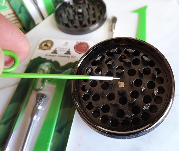 Grinder Cleaning Kit For Herbs Coffee Grinders Cigarette Rolling Papers Machine - Image 6