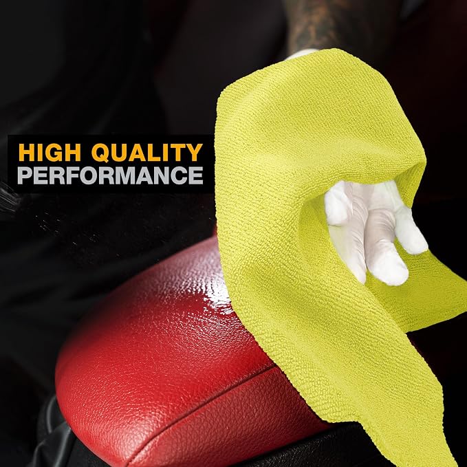 Eurow Ultrasonic Cut 300 GSM Microfiber Cleaning Towels, Streak-Free, Ultra - Image 4