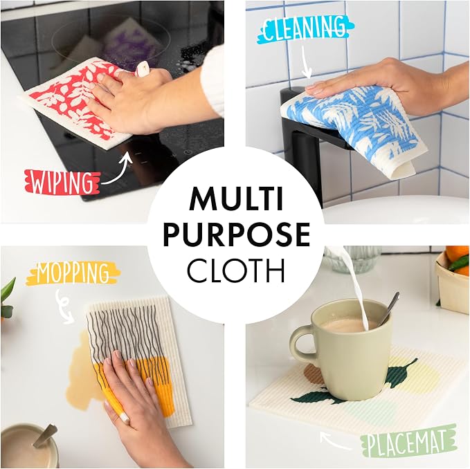 SUPERSCANDI 5 Pack Swedish Dishcloths - Image 2