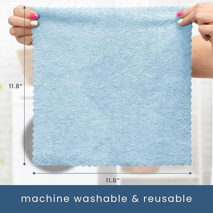 S&T INC. 50 Pack Microfiber Cleaning Cloth - Image 8