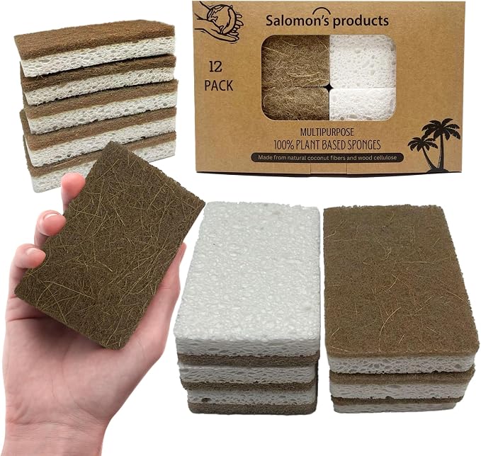 12 Pack Natural Kitchen Sponges by Unknown