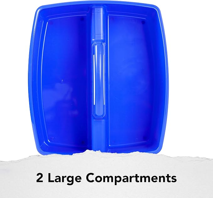 Storex 2-Compartment Large Craft Caddy – Multipurpose Classroom Organizer - Image 4