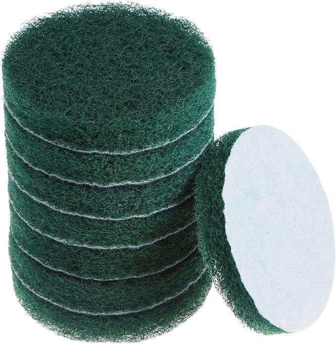 HARFINGTON 8pcs Drill Power Brush 4 Inch Tile Scrubber Scouring Pads 150-240 by HARFINGTON