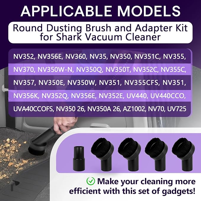 5PCS Fiber Brush Vacuum Attachment Set - Image 6