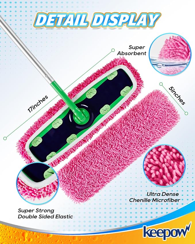 Reusable Microfiber Mop Pads for Swiffer - Image 3