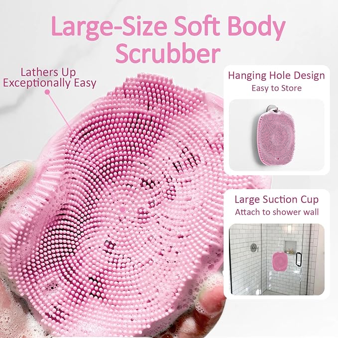 Soft Silicone Body Scrubber, Gentle Like a Hand Exfoliating Your Skin and Build - Image 6