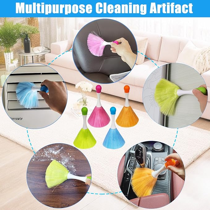 4 Pack 8" Hand Grips Microfiber Washable Duster, Suitable - Image 7