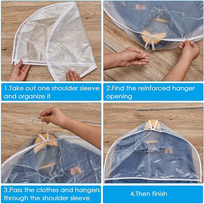 Patelai 16 Pcs 4" Gusseted Plastic Shoulder Covers - Image 7