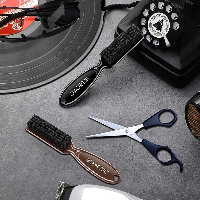 NICEMOVIC 10 Pcs Barber Clipper Cleaning Brush, Barber Accessories Supplies - Image 5