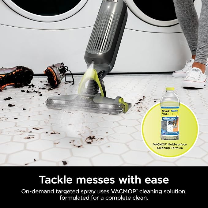Shark VACMOP Cordless Hard Floor Cleaner, Vacuum and Spray Mop, Powerful Suction - Image 8
