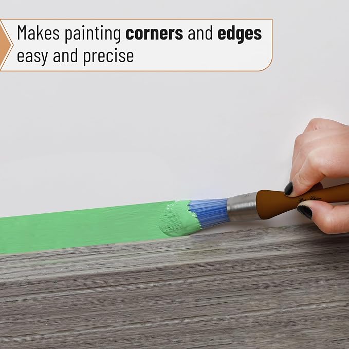 Bates- Trim Paint Brush, 0.75 Inch, Ergonomic Non-Slip Handle, Synthetic - Image 4