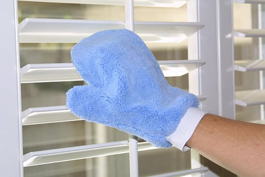Eurow Microfiber Terry Weave Dusting & Polishing Mitt, Scratch-Free, Ultra-Soft - Image 2