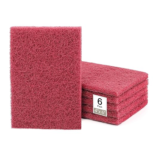 4" x 6" Scuff Pad Maroon 6 Pack by QZATTCAEN