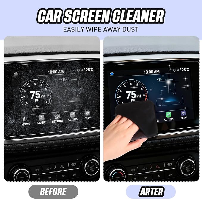 4 Pcs Car Screen Cleaner Car Touch Microfiber Screen Cleaner Cloth Cleaning - Image 6