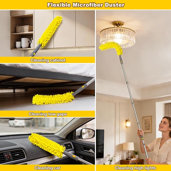 JEHONN 77” Ceiling Fan Cleaner Duster - Image 5