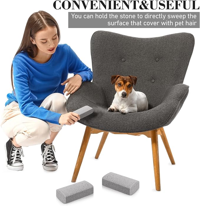 Loopeer 2 Pcs Pet Hair Remover Pumice Stone - Image 3