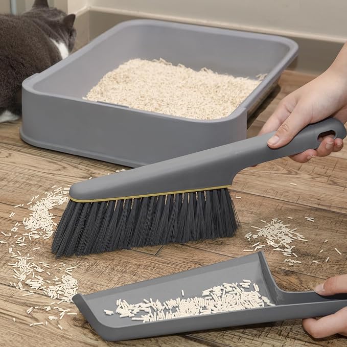 Small Broom and Dustpan Set, Hand Mini Dust-Pan and Brush, Handheld Portable - Image 8
