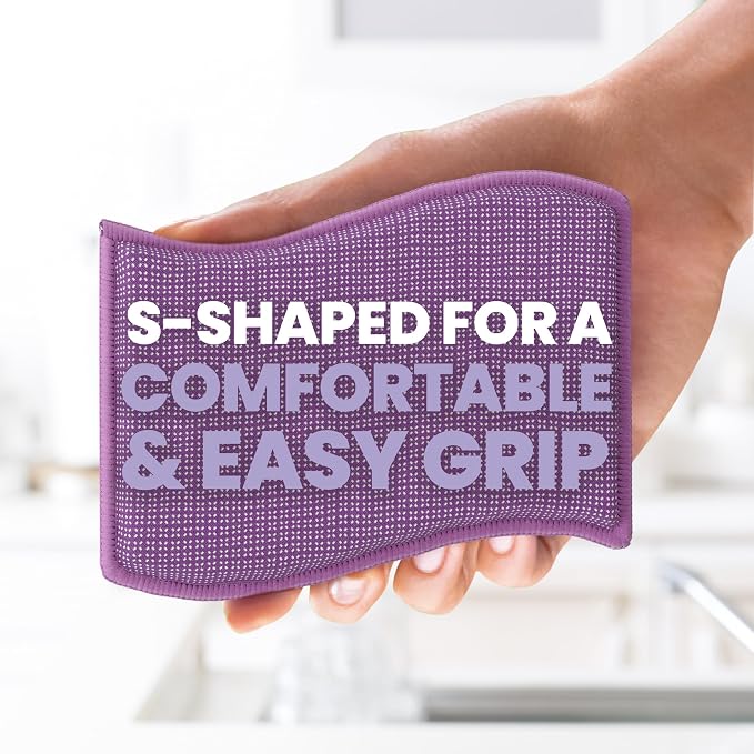 Scotch-Brite Clean & Rinse Non-Scratch Scrub Sponges – Dual-Sided Scrubber - Image 7