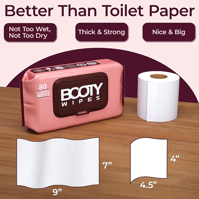 BOOTY WIPES Flushable Wipes Women - Image 4