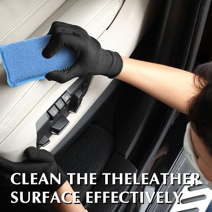 Mudder 12 Pcs Car Interior Scrubbing Sponge 5'' x 3'' Fiber Car Wax Applicator - Image 7