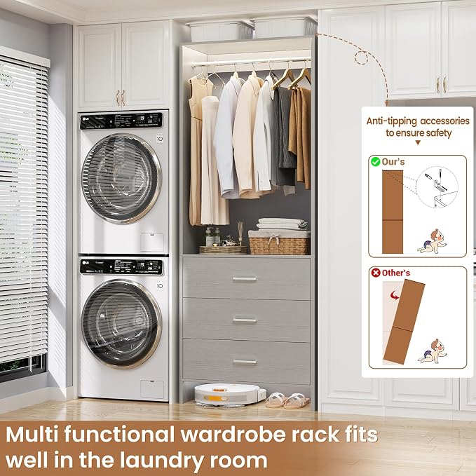 Aheaplus 2FT Closet System - Image 6