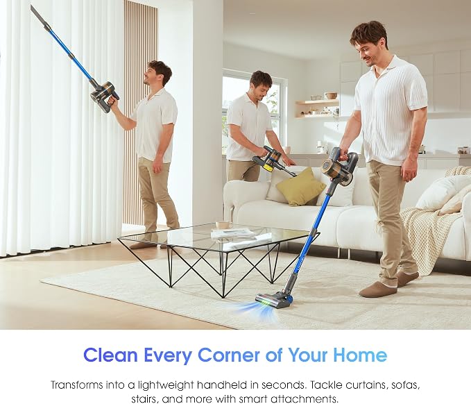 UNINELL HOME Cordless Vacuum Cleaner, 000Pa/450W Stick Vacuum Cleaners - Image 7