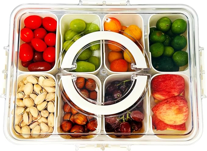 Snackle Box Container Meal Prep Divided Portion Serving Platters and Trays by Unknown