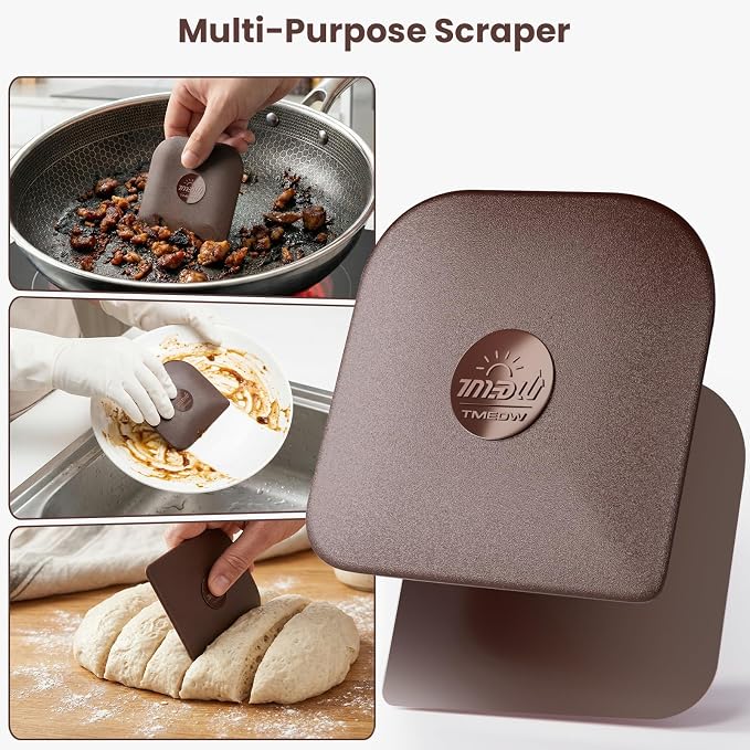 Pan Scraper, Pan Scraper Plastic, Food Safe, High Heat Resistant - Image 3