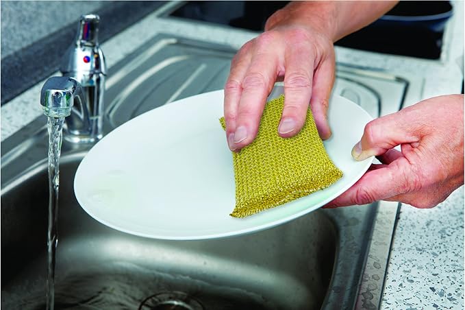 Kitchen Sponge Scrubber, Heavy Duty, Hand Friendly Scouring Sponge - Image 9