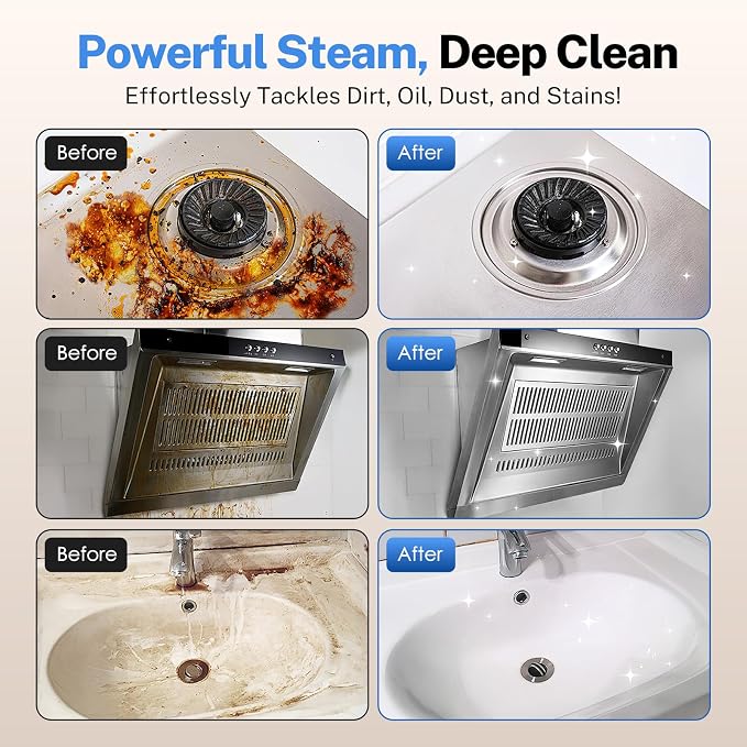 ODSD Steam Cleaner for Home & Car, 3-Level Adjustable Steamer for Cleaning - Image 6