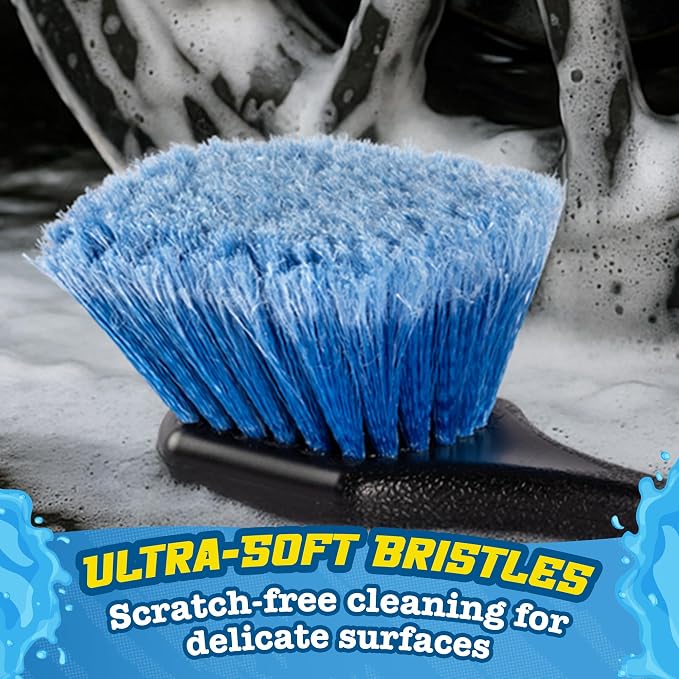 Salty Captain Soft Bristle Brush – Short Handle Detailing Brush - Image 2