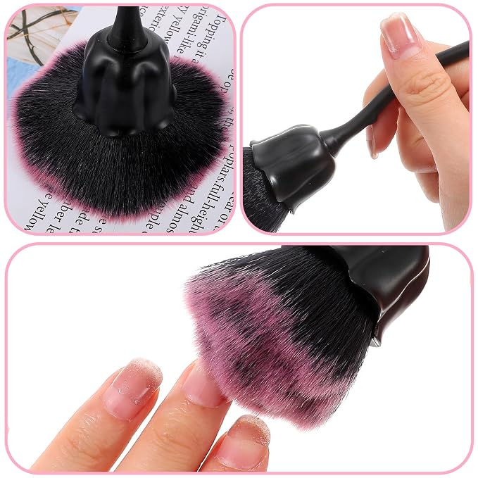 2Pcs Nail Dust Brush, Ultra Soft Nylon Powder Remover - Image 5