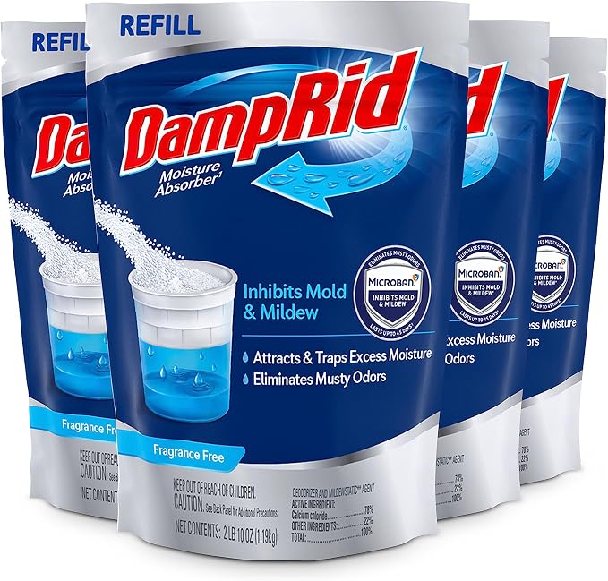 DampRid Refill Bag, 42 oz., Long-Lasting, Inhibits Mold & Mildew by DampRid