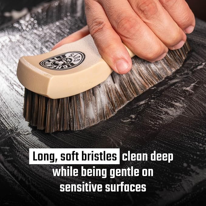 Chemical Guys Long Bristle Horse Hair Leather Cleaning Brush - Image 5