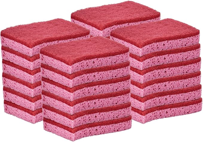 Kitchen Sponges for Washing Dishes, Non-Scratch Cellulose Dish Scrub Sponges by Superio