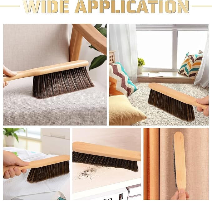 Woooden Hand Whisk Broom Small Hand Broom Dust Brush - Image 4