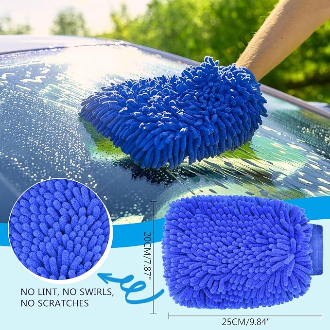 Car Wheel Brush Set, 5 Pack Soft Microfiber & Scratch-Free Deep Wheel Tire - Image 6