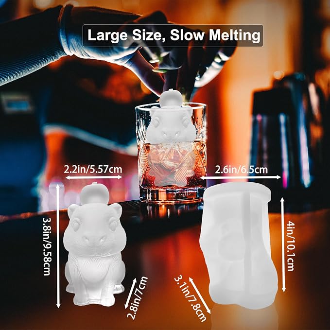 3D Capybara Ice Cube Silicone Molds Tray - Image 7