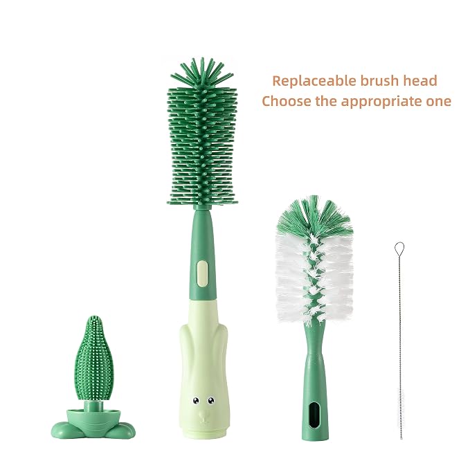 Chemimoso Cup Cleaning Brush, Silicone Baby Bottle Brush - Image 2