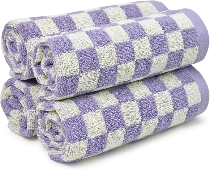 Jacquotha Wash Cloths Checkered 4 Pack by Jacquotha