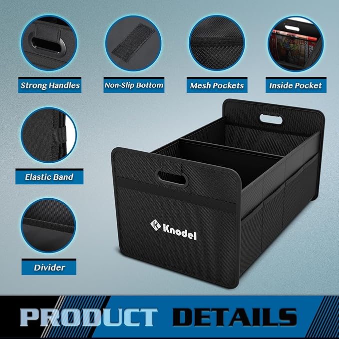 K KNODEL Car Trunk Organizer, Foldable Organizer - Image 3