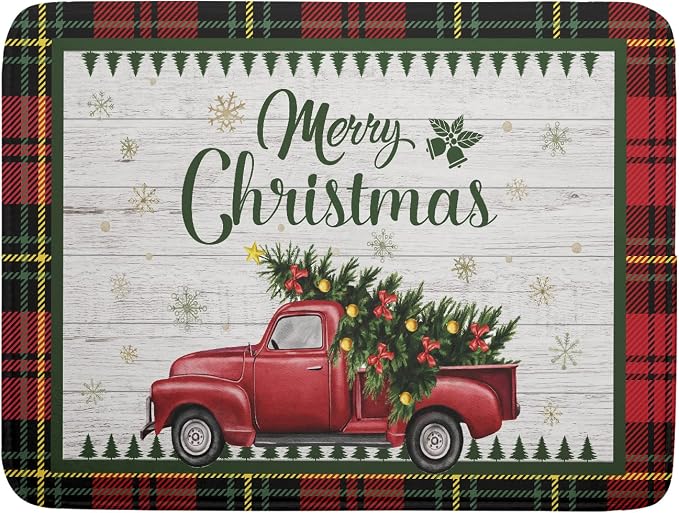 Christmas Dish Drying Mat 18x24 Inch by Kawani