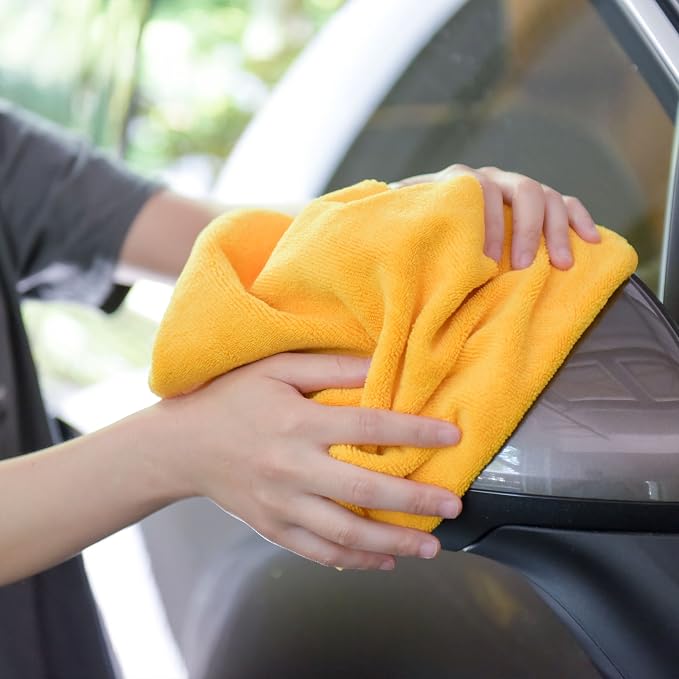CARCAREZ Premium Microfiber Detailing Towels, 340 GSM Lint Free Car Buffing - Image 4