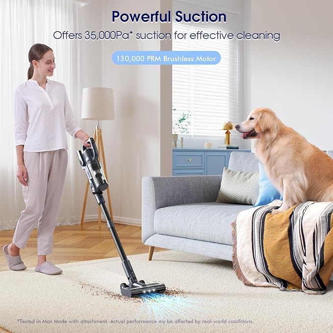 35, 000pa Cordless Vacuum Cleaner, Max 50 Minutes, Lightweight Cordless Cleaners - Image 2