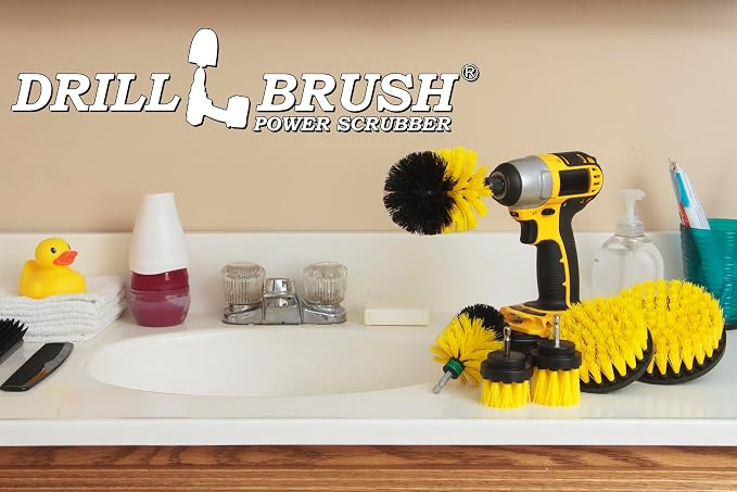 Drill Brush Attachments for Cleaning Shower, Bath Mat, Fiberglass, Cast Iron - Image 7