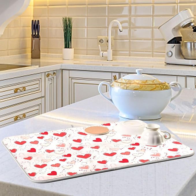 Happy Valentine’s Day Dish Drying Mat - Image 6