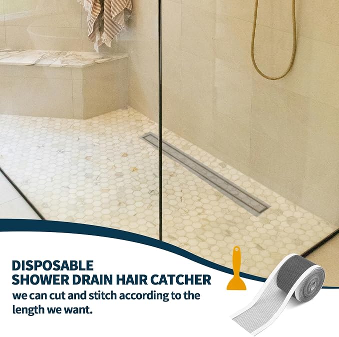 2.75 Inch x 33 FT Disposable Shower Drain Screen Self-Adhesive Stickers - Image 7